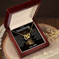 To My Daughter | Lion | Interlocking Hearts Necklace
