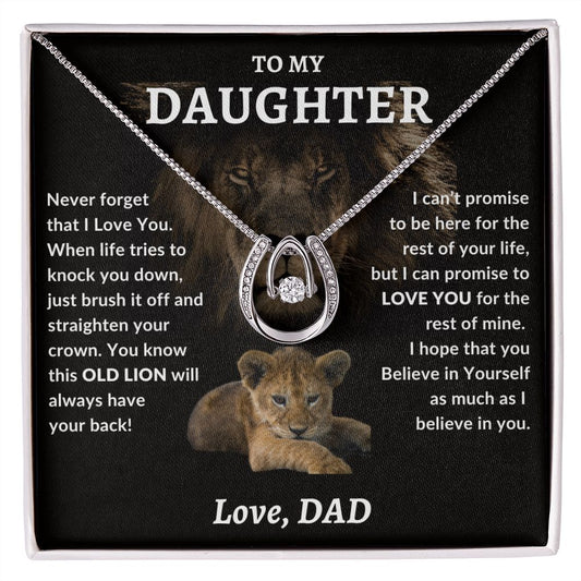 To My Daughter | Lion | Lucky in Love Necklace