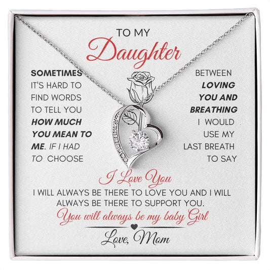 To My Daughter | Baby Girl | Forever Love Necklace