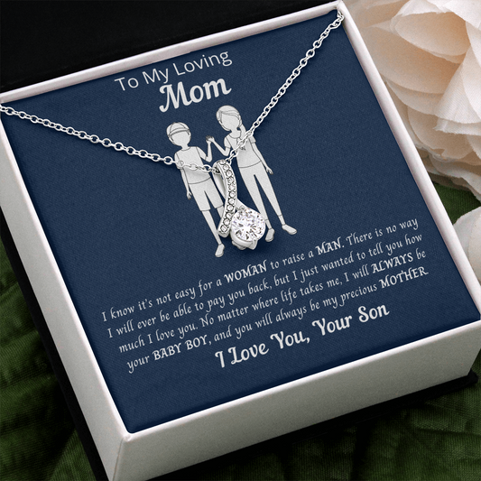 To My Loving Mom | Son | Alluring Beauty Necklace