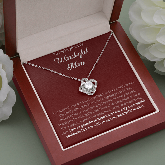 To My Boyfriend's Wonderful Mom | Love Knot Necklace